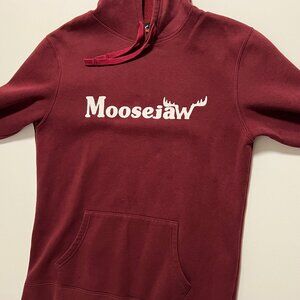 Moosejaw Mountaineering Hoodie Maroon Pullover Sweatshirt Men's size Medium